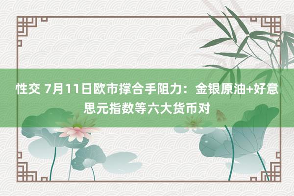 性交 7月11日欧市撑合手阻力：金银原油+好意思元指数等六大货币对