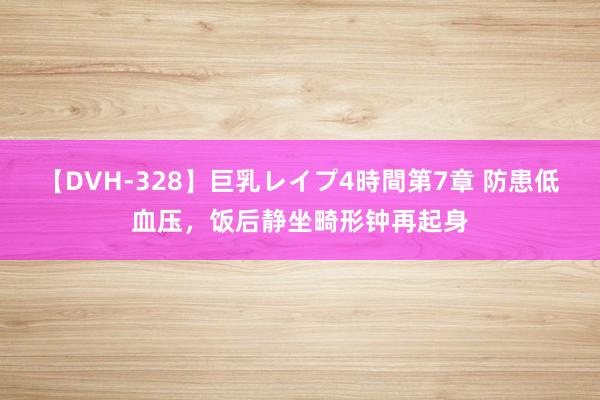 【DVH-328】巨乳レイプ4時間第7章 防患低血压，饭后静坐畸形钟再起身