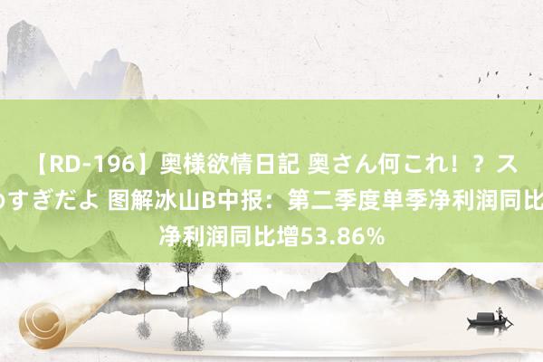 【RD-196】奥様欲情日記 奥さん何これ！？スケベ汁ためすぎだよ 图解冰山B中报：第二季度单季净利润同比增53.86%