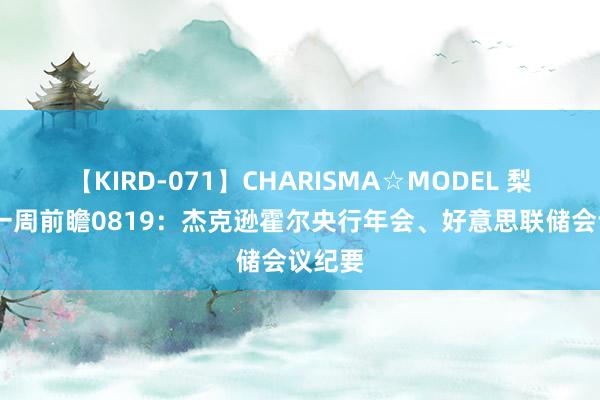 【KIRD-071】CHARISMA☆MODEL 梨々花 一周前瞻0819：杰克逊霍尔央行年会、好意思联储会议纪要