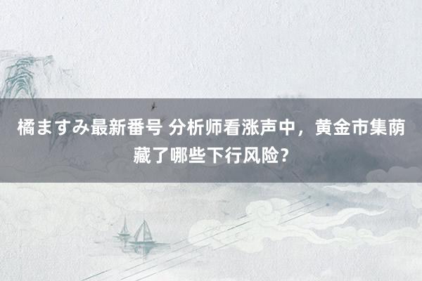 橘ますみ最新番号 分析师看涨声中，黄金市集荫藏了哪些下行风险？