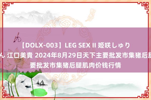 【DOLX-003】LEG SEX II 姫咲しゅり ゆりあ 眞雪ゆん 江口美貴 2024年8月29日天下主要批发市集猪后腿肌肉价钱行情