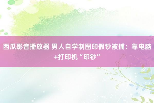 西瓜影音播放器 男人自学制图印假钞被捕：靠电脑+打印机“印钞”